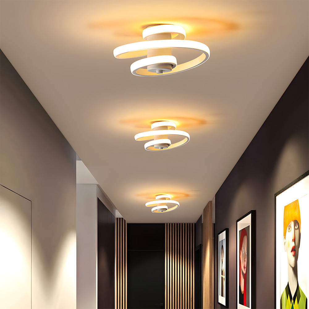 Tyalez Nordic Spiral LED Corridor Ceiling Light
