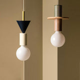 Tyalez Design Colored Wood Blocks Pendant Light