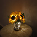 Tyalez 2025 New Crystal Sunflower Table Lamp
