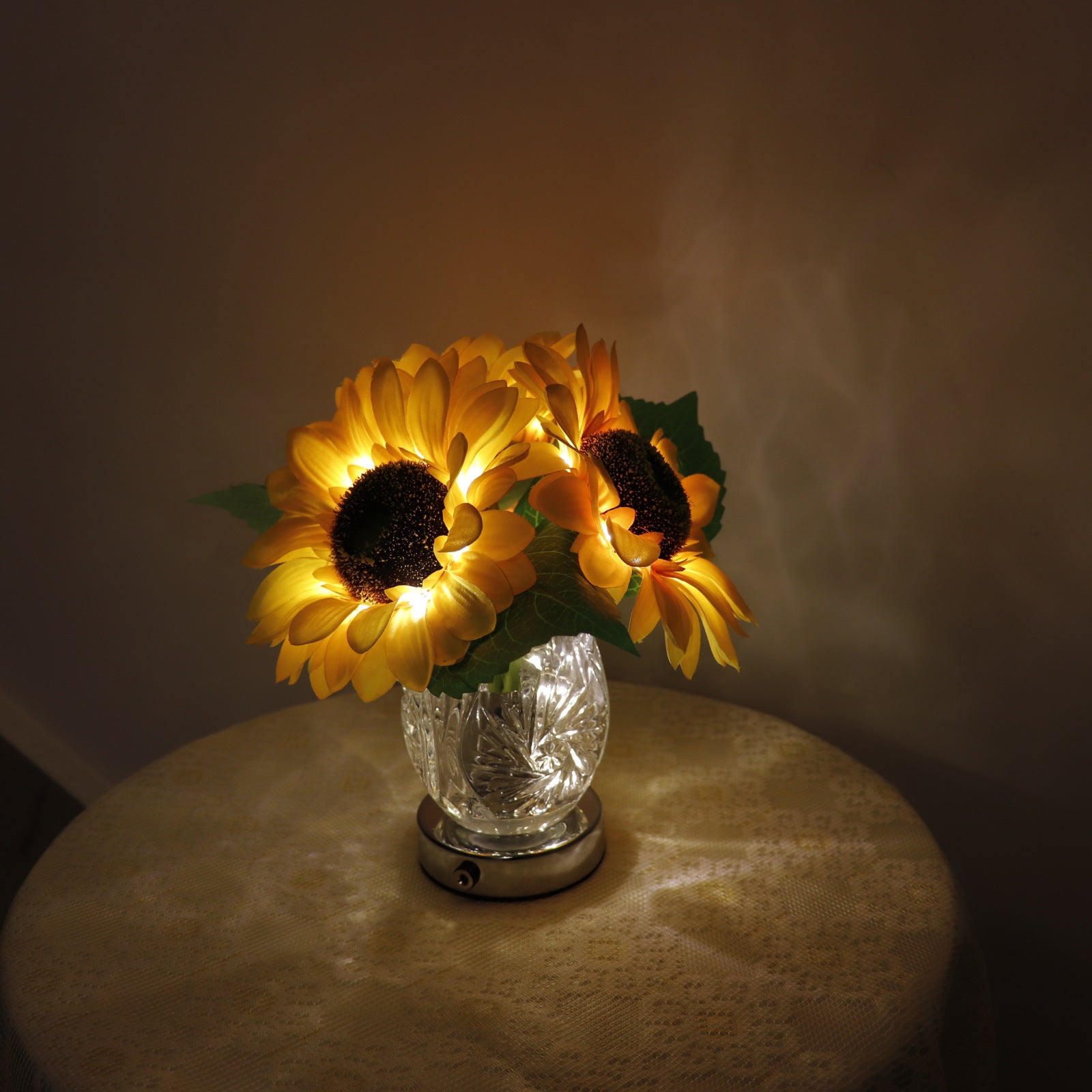 Tyalez 2025 New Crystal Sunflower Table Lamp