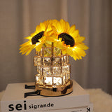 Tyalez 2025 New Crystal Sunflower Table Lamp