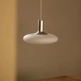 Nordic Minimalist Cream Glass Chandelier – Modern Bedroom Lamp