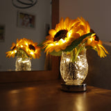 Tyalez 2025 New Crystal Sunflower Table Lamp