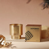 Luxury Metal Cup Scented Candle – Minimalist Soy Wax Art Décor