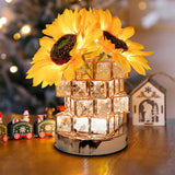Tyalez 2025 New Crystal Sunflower Table Lamp