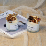 Perfume Glass Dried Flower Scented Candle