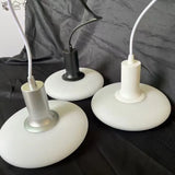 Nordic Minimalist Cream Glass Chandelier – Modern Bedroom Lamp