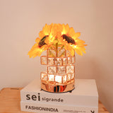 Tyalez 2025 New Crystal Sunflower Table Lamp