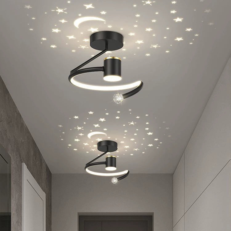 Tyalez Modern LED Star Dimming Pendant Light（three-colour changeable light）
