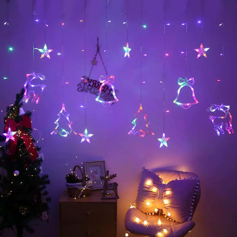 Tyalez LED Curtain Lights（For Ramadan, Wedding, Birthday, Graduation, Party，Garden Decorations)