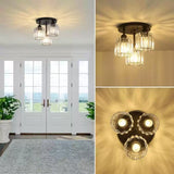 3-Light Modern Crystal Chandelier