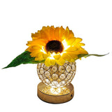 Tyalez 2025 New Crystal Sunflower Table Lamp