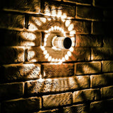 Tyalez Stylish Indoor Spiral Aluminum RGB LED Wall Lights For Living Room