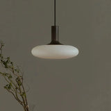 Nordic Minimalist Cream Glass Chandelier – Modern Bedroom Lamp