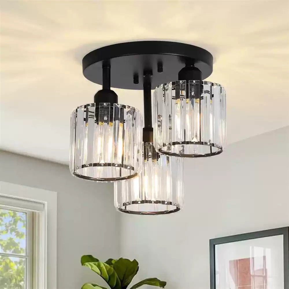 3-Light Modern Crystal Chandelier