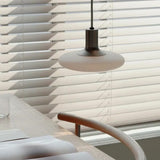 Nordic Minimalist Cream Glass Chandelier – Modern Bedroom Lamp