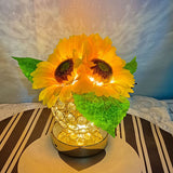 Tyalez 2025 New Crystal Sunflower Table Lamp
