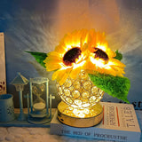 Tyalez 2025 New Crystal Sunflower Table Lamp