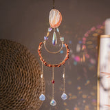 Tyalez Amethyst Crystal Moon Suncatcher