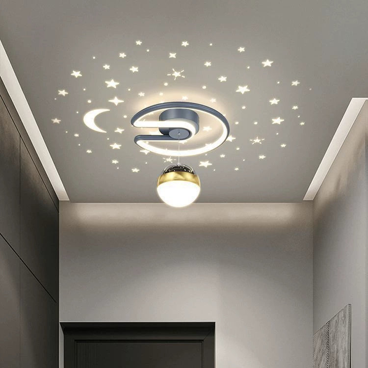 Tyalez Modern LED Star Dimming Pendant Light（three-colour changeable light）