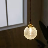 Vintage brass glass chandelier