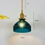 Tyalez Modern Vintage Glass Lampshade Pendant Lights