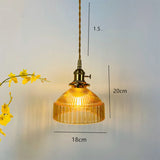 Tyalez Modern Vintage Glass Lampshade Pendant Lights