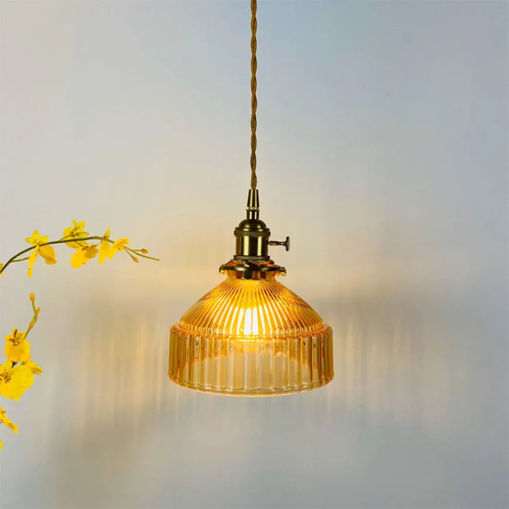 Tyalez Modern Vintage Glass Lampshade Pendant Lights