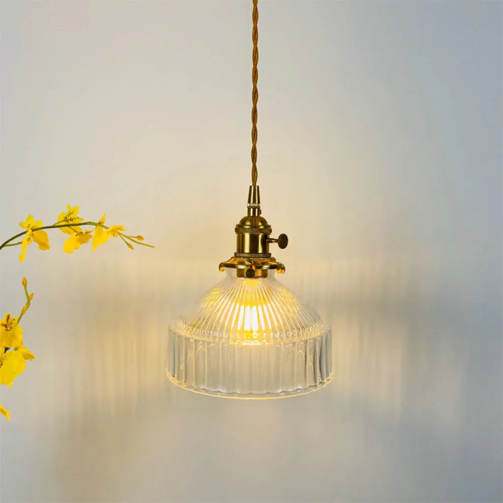 Tyalez Modern Vintage Glass Lampshade Pendant Lights