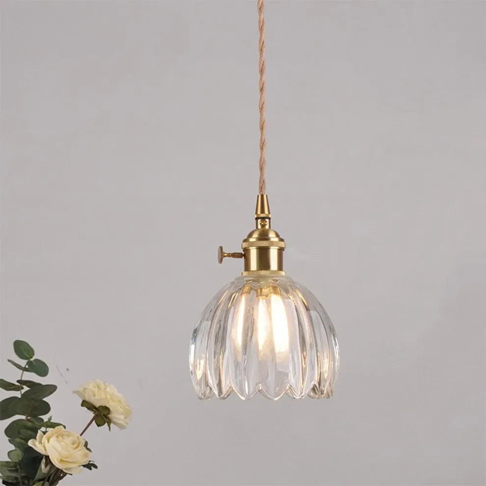 Vintage Floral Pendant Light