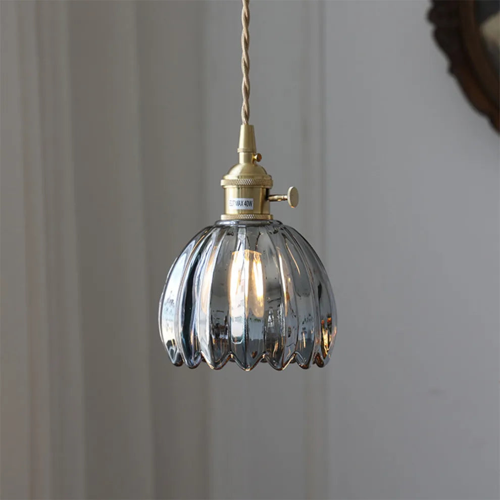Vintage Floral Pendant Light
