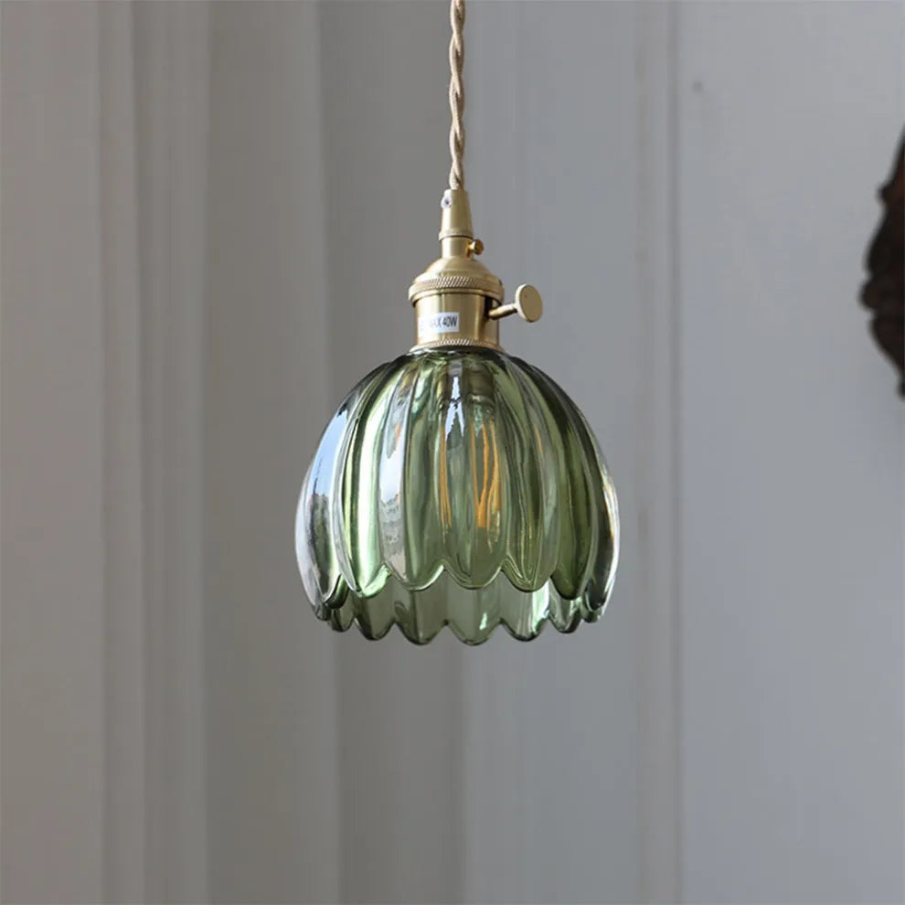 Vintage Floral Pendant Light