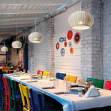 Tyalez Bauhaus Weaving Lantern Shade Pendant Light