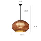 Tyalez Bauhaus Weaving Lantern Shade Pendant Light