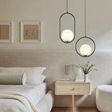 Tyalez Modern Frosted Glass Ball Chandelier