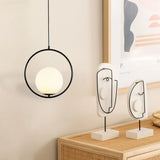 Tyalez Modern Frosted Glass Ball Chandelier