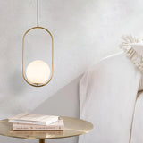 Tyalez Modern Frosted Glass Ball Chandelier