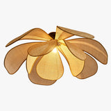 Tyalez Rattan Petal Rustic Lamp Shade Pendant Light