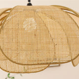 Tyalez Rattan Petal Rustic Lamp Shade Pendant Light