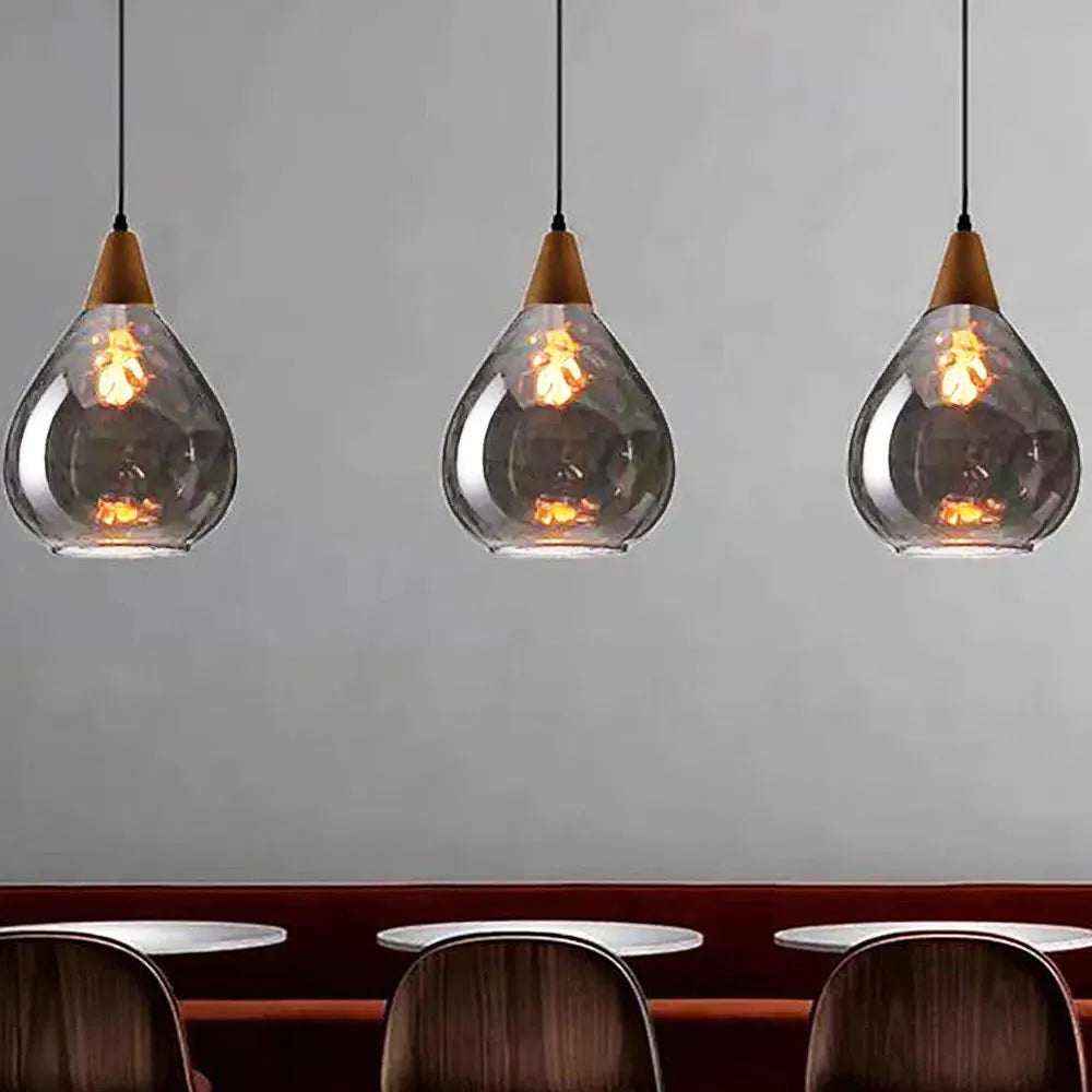 Vintage Retro Glass Mini Pendant Lighting for Kitchen Islands