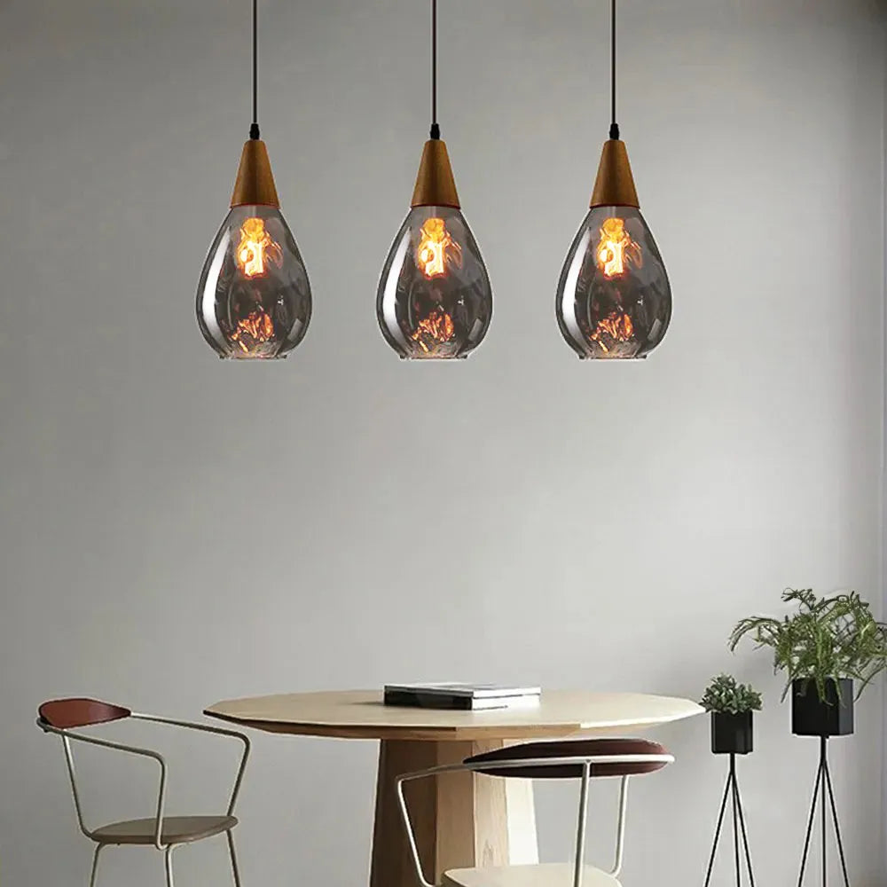 Vintage Retro Glass Mini Pendant Lighting for Kitchen Islands