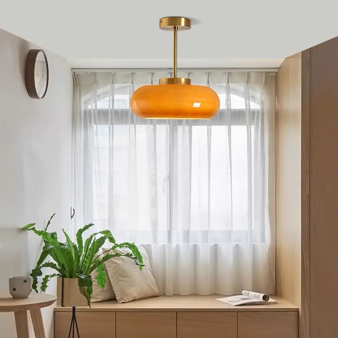 Tyalez Vintage Gold Glass Pendant Ceiling Lights