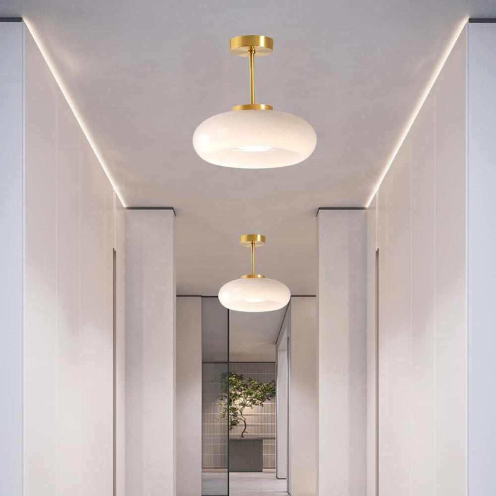 Tyalez Vintage Gold Glass Pendant Ceiling Lights