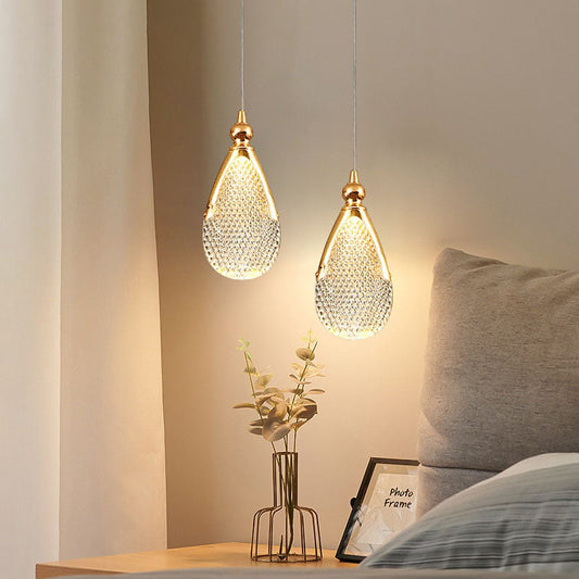 Tyalez Gilded Serenity Gold Crystal Pendant Light