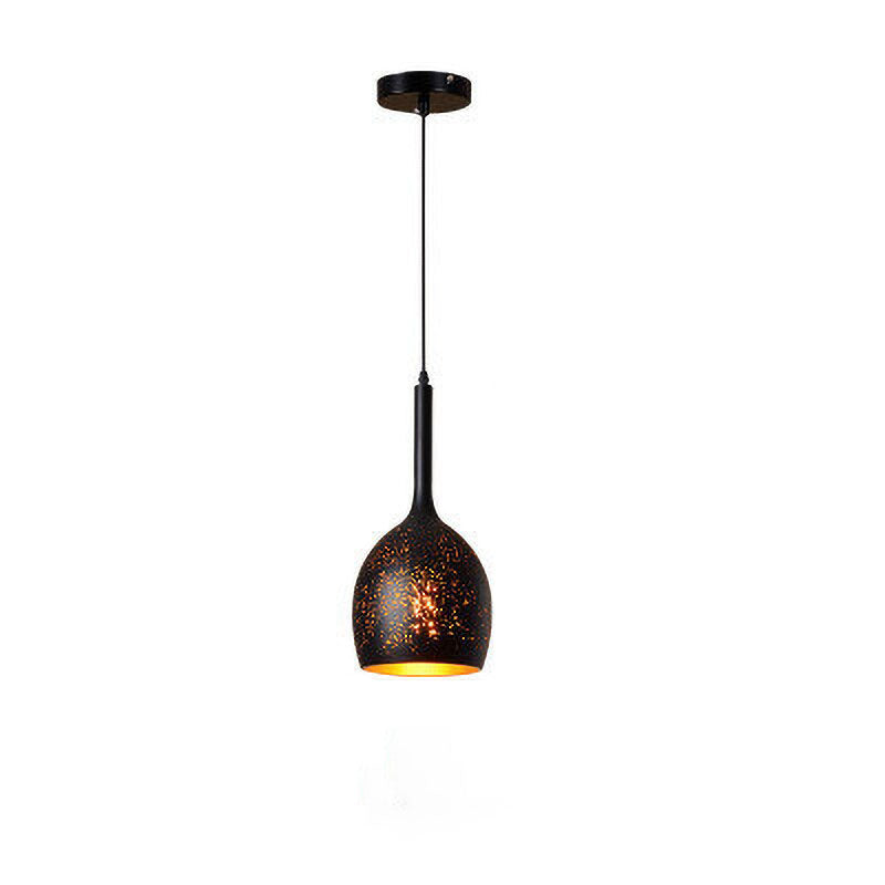 Tyalez Vintage Etch Shade Metal Pendant Light
