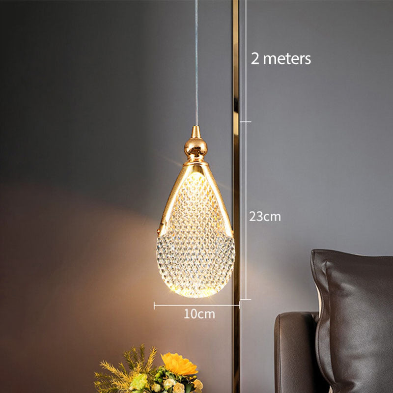 Tyalez Gilded Serenity Gold Crystal Pendant Light