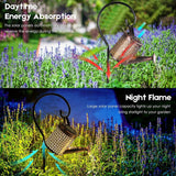 Tyalez Solar Outdoor Watering Can Waterfall Garden Lamp