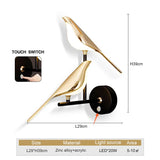 Tyalez Modern Led Art Design Bird Wall Light