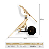 Tyalez Modern Led Art Design Bird Wall Light