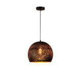 Tyalez Vintage Etch Shade Metal Pendant Light